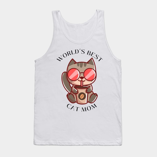 World's Best Cat Mom Tank Top by hexchen09